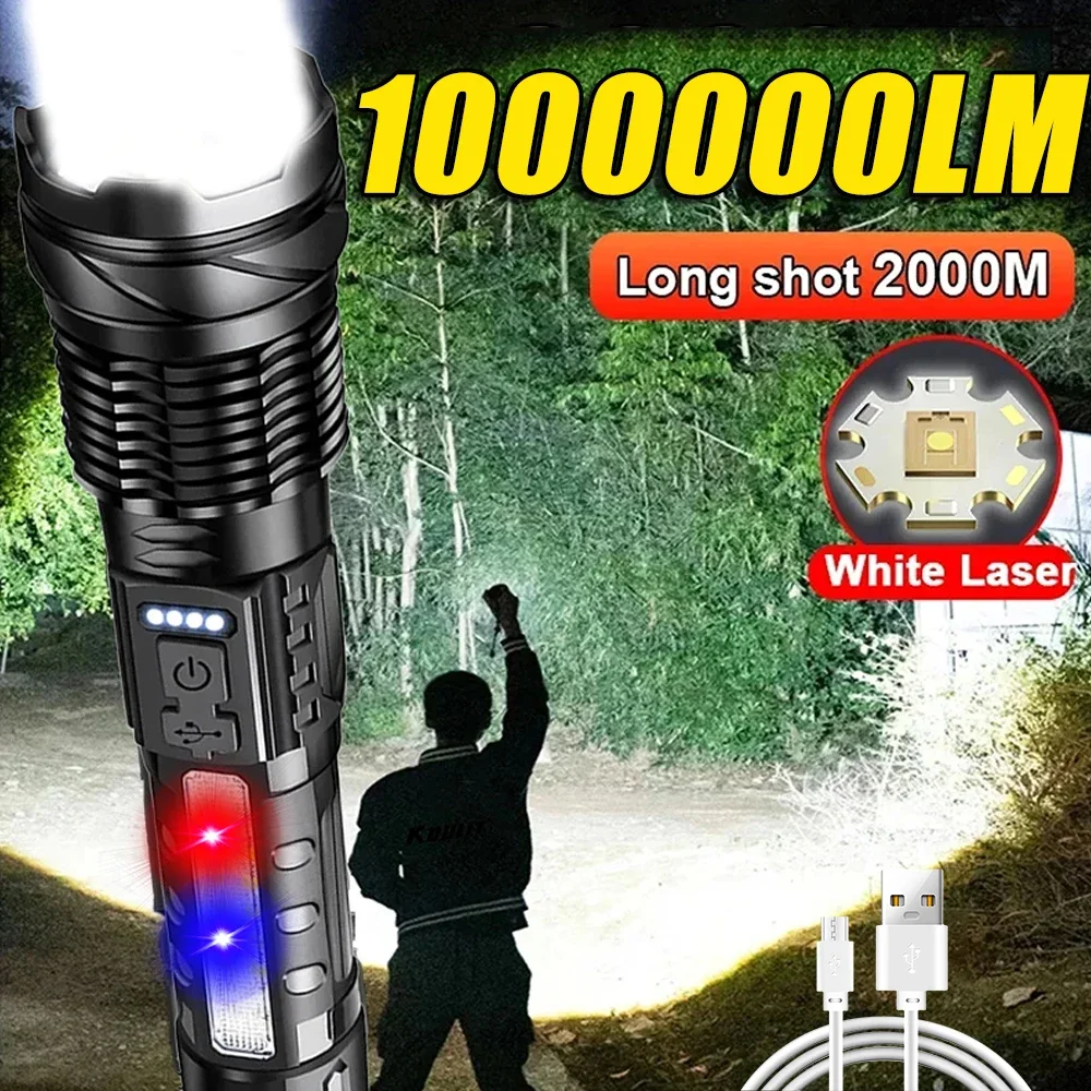 Outdoor Camping And Fishing - Krachtige LED-zaklamp Oplaadbare campinglamp met zijlicht