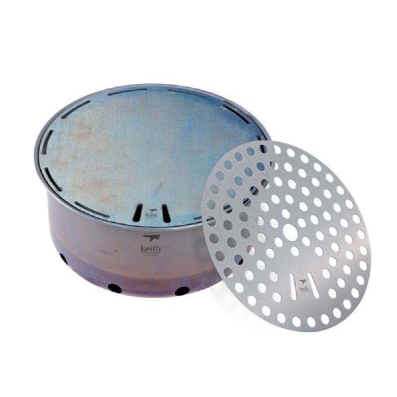 Outdoor Camping Oven - Keith Nieuwe Pure Titanium Frituur Buiten