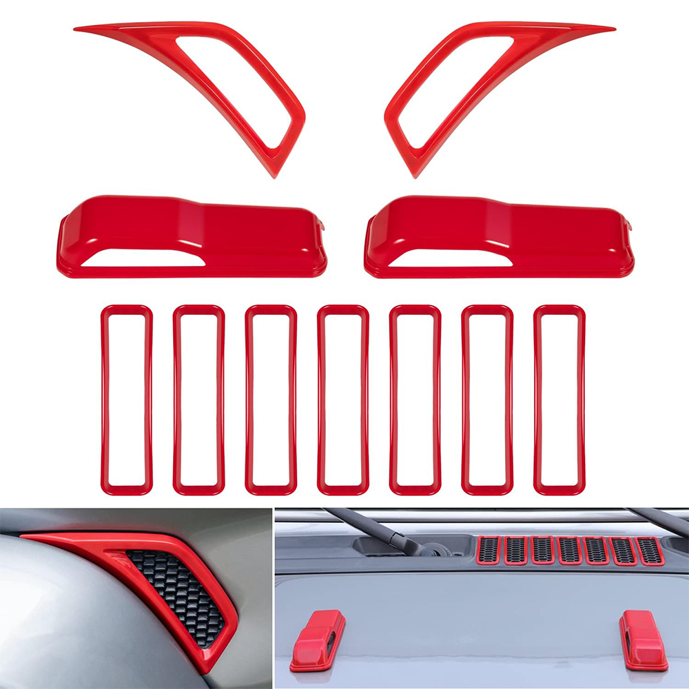 Outdoor Camping Jeep - Motorkapventilatieopeningen Motorkap Scharnier Zij-Uitlaat Trim Buitenaccessoires