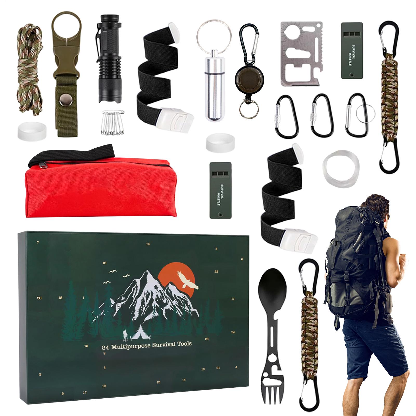 Camp Utensil Set - Outdoor Camping Gereedschap Set Kerstcadeaudoos Voor