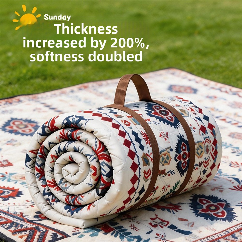 Outdoor Camping Mat Waterproof - Verdikte picknickmat in etnische stijl, waterdicht,