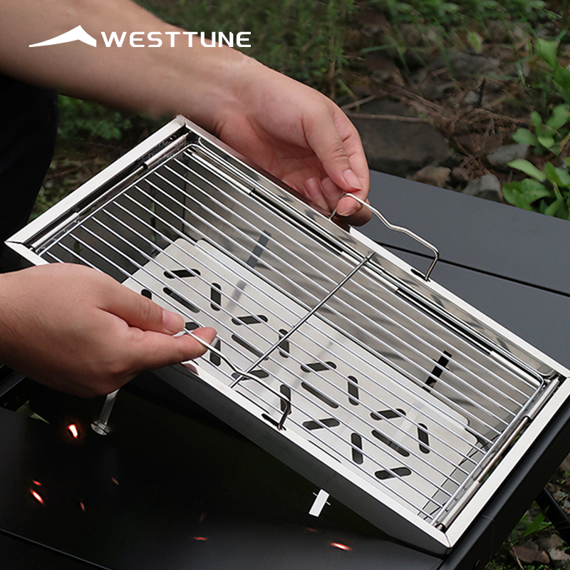 Outdoor Camping Oven - WESTTUNE IGT Barbecue Grill Opvouwbare Houtskool