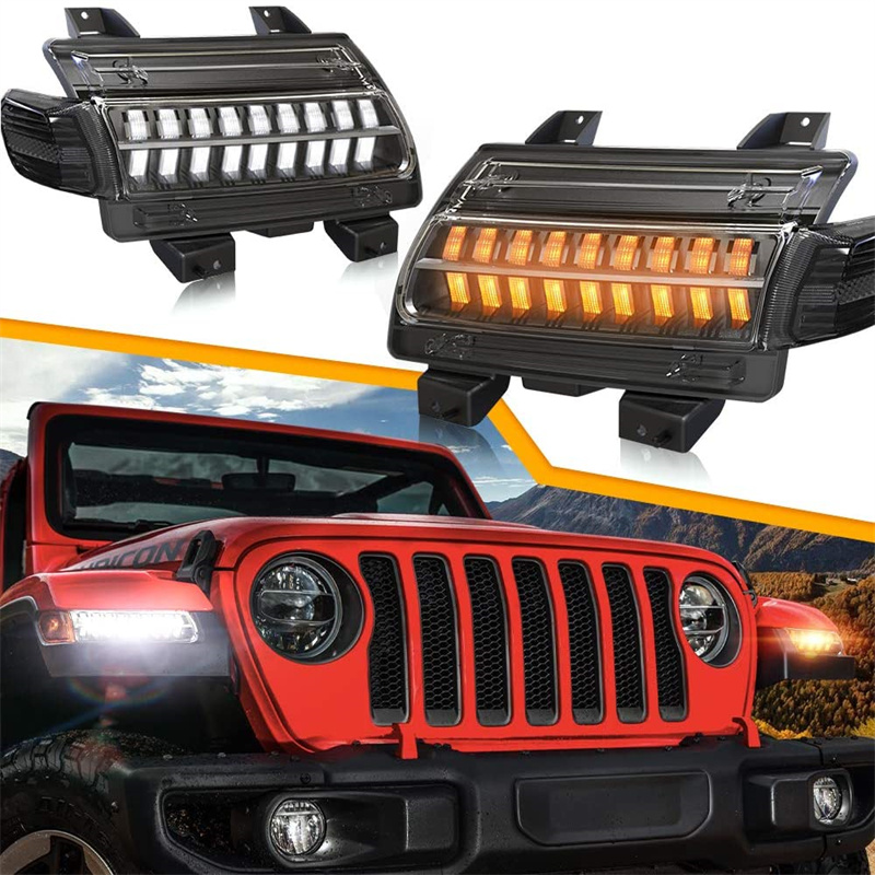 Outdoor Camping Jeep - LED Richtingaanwijzers DRL met Zijmarkeringslichten DRL