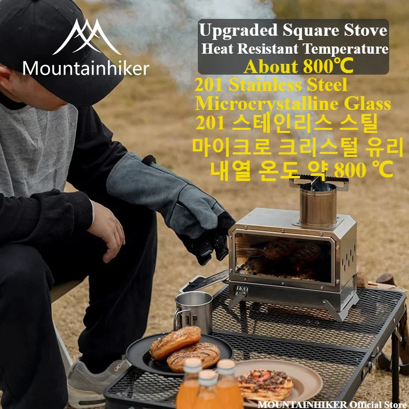 MOUNTAINHIKER Draagbare houten - Outdoor Camping Oven recensie en prijs