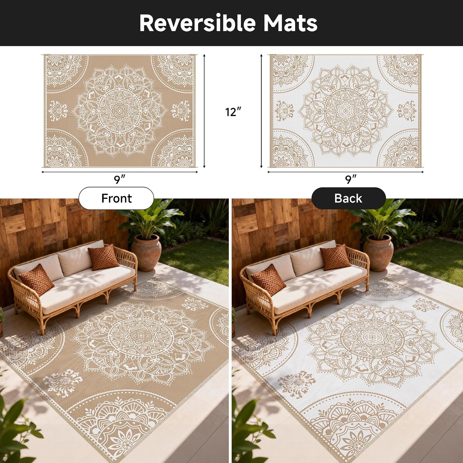 Waterdicht buitenkleed 9x12, t - Outdoor Camping Rugs 9X12 recensie en prijs