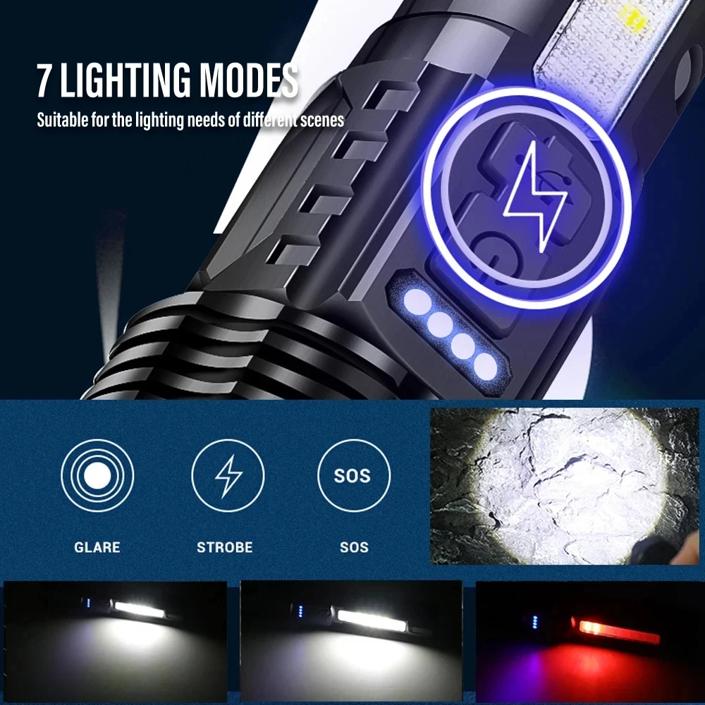 Krachtige LED-zaklamp Oplaadba - Outdoor Camping And Fishing recensie en prijs