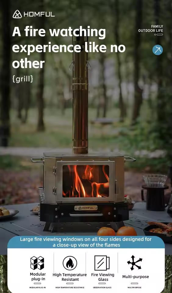 HOMFUL Draagbare Houtkachel Hu - Outdoor Camping Oven recensie en prijs