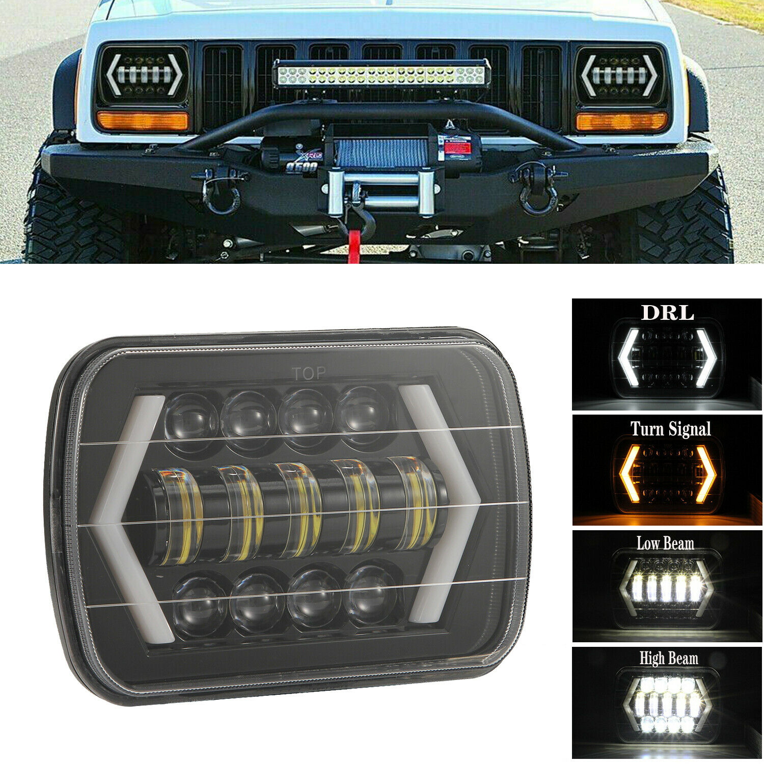 7x6 5x7 inch vierkante 7 inch  - Outdoor Camping Jeep recensie en prijs