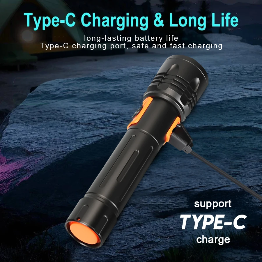 Krachtige LED-zaklamp Oplaadba - Outdoor Camping And Fishing recensie en prijs