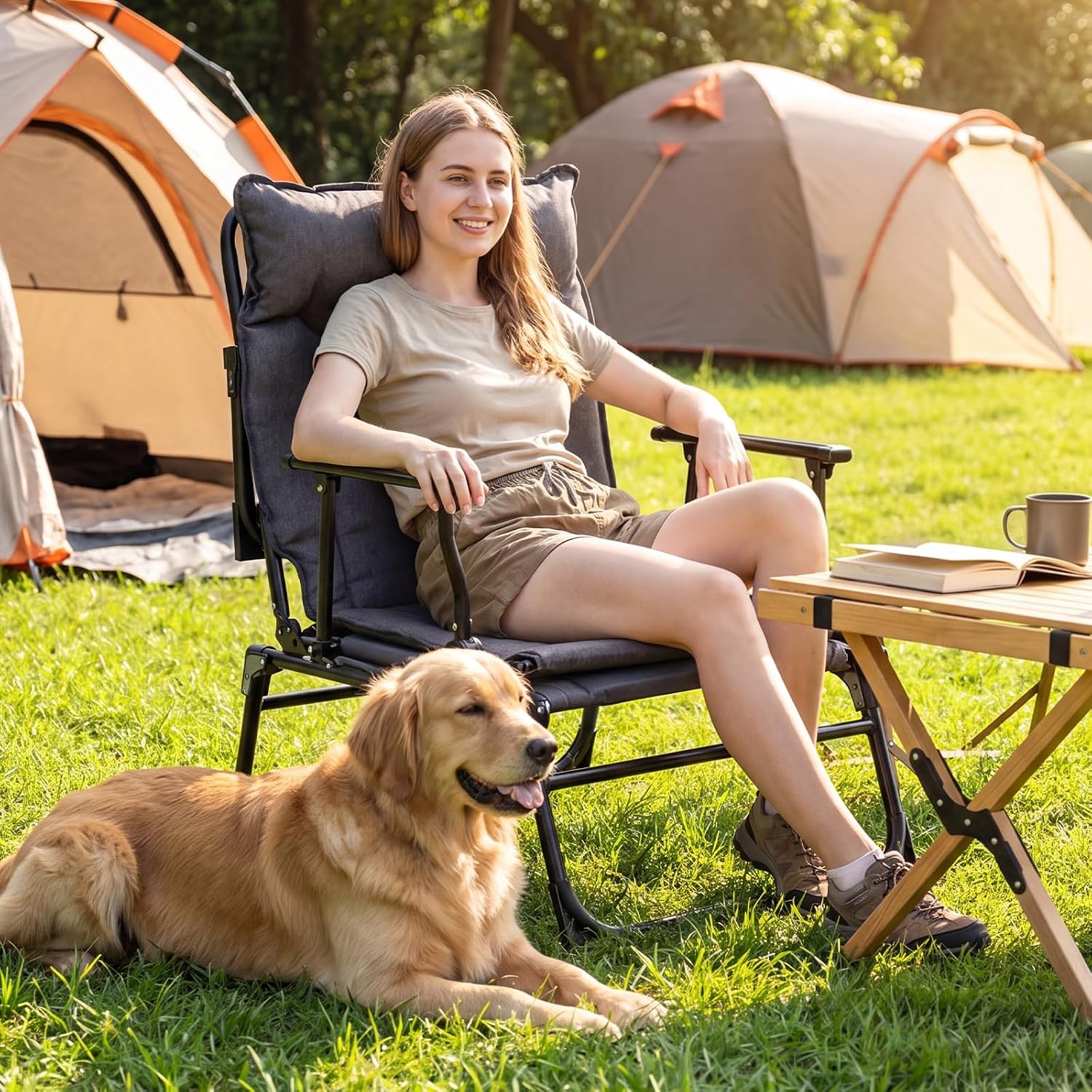 Opvouwbare loungeset van 2, ve - Outdoor Camping Folding Chairs recensie en prijs