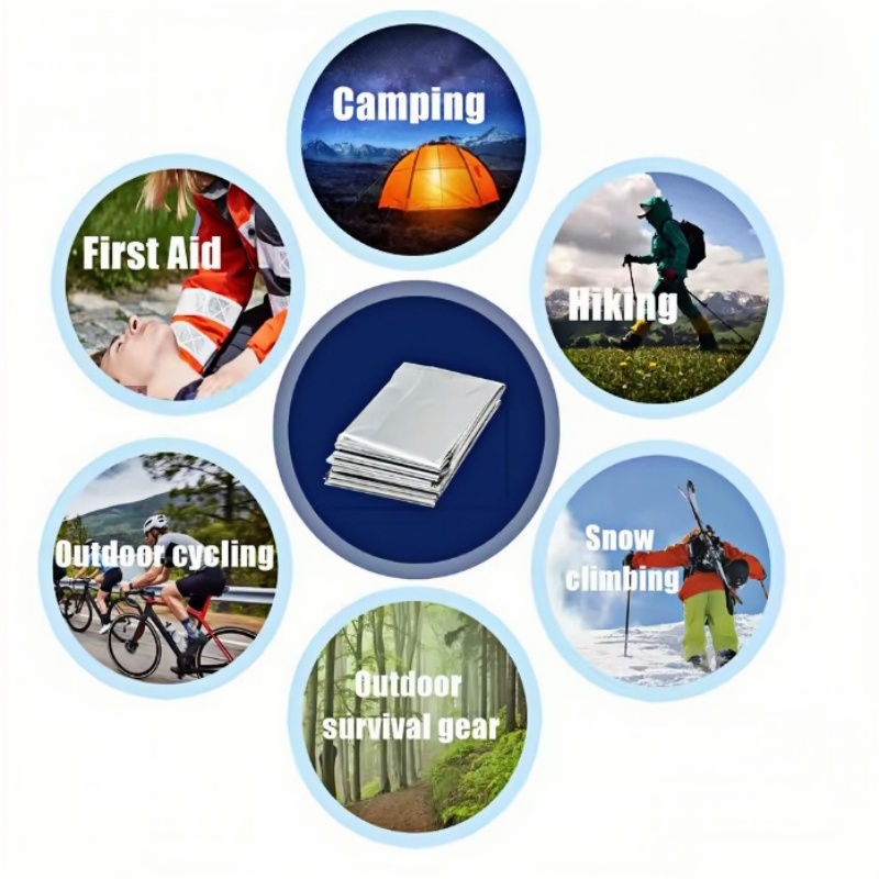 4-delige survival-mylar-thermi - Outdoor Camping Heated Blanket recensie en prijs