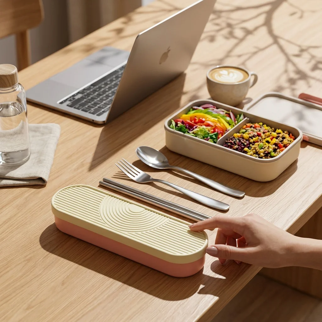 Draagbare bestekset van roestv - Camp Utensil Set recensie en prijs