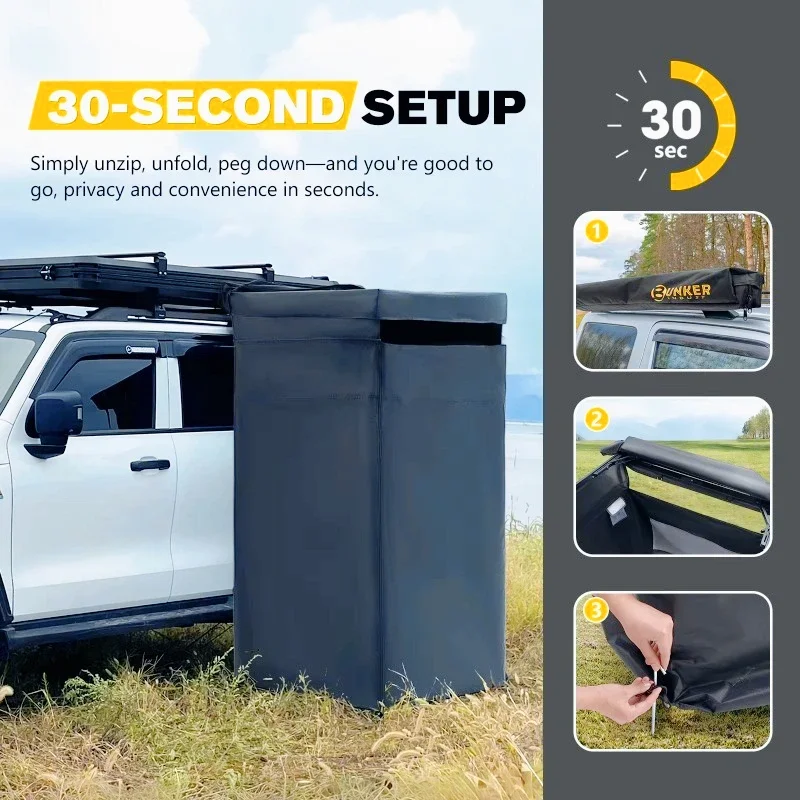 In hoogte verstelbare auto-zij - Outdoor Camping Toilet recensie en prijs