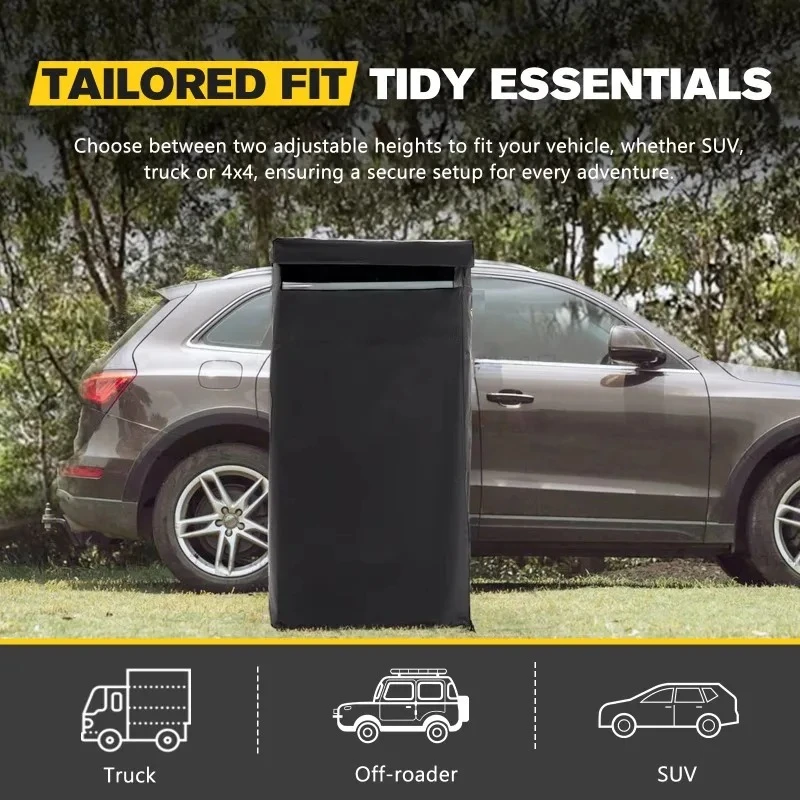 In hoogte verstelbare auto-zij - Outdoor Camping Toilet recensie en prijs