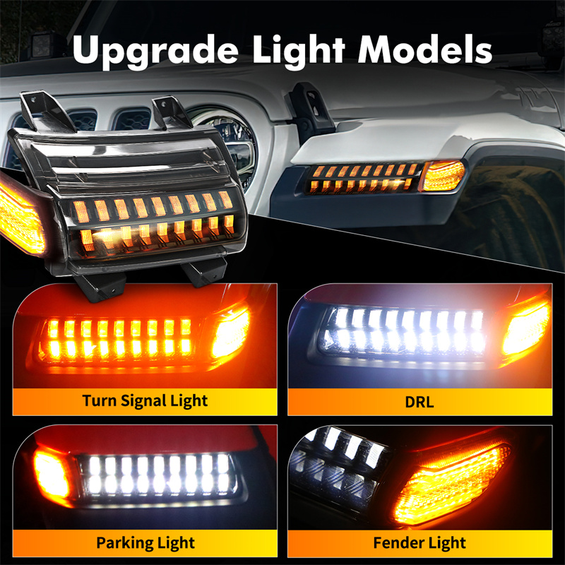 LED Richtingaanwijzers DRL met - Outdoor Camping Jeep recensie en prijs