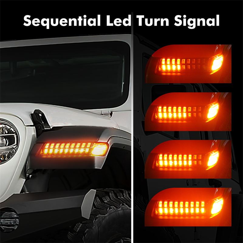 LED Richtingaanwijzers DRL met - Outdoor Camping Jeep recensie en prijs
