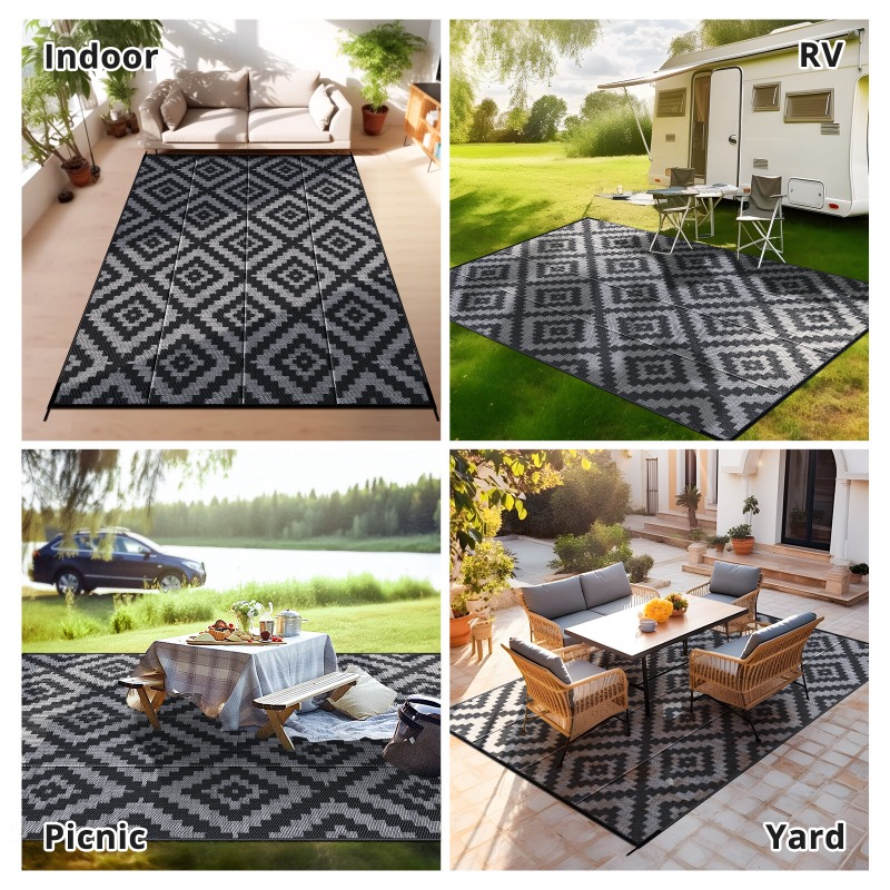 Buitentapijten omkeerbaar 5x8  - Outdoor Camping Rugs 9X12 recensie en prijs