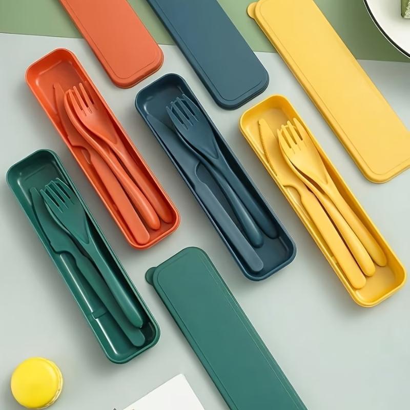 Bestekset van tarwehalm met me - Camp Utensil Set recensie en prijs