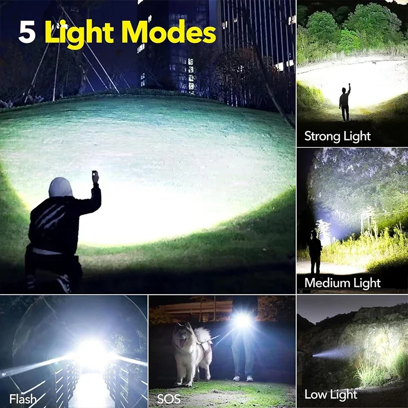 Krachtige LED-zaklamp Oplaadba - Outdoor Camping And Fishing recensie en prijs