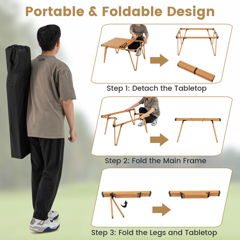 Opvouwbare picknicktafel 93 x  - Camp Table Folding recensie en prijs